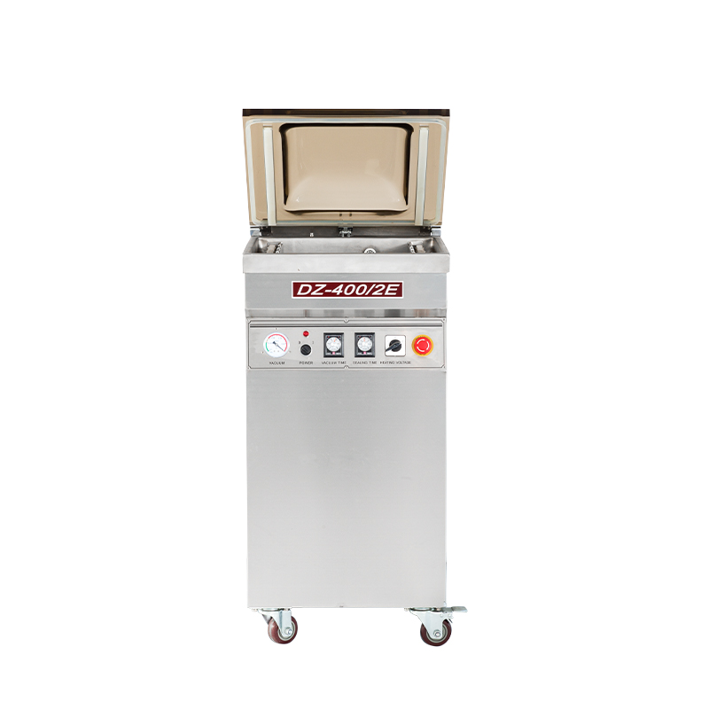 Напольный вакуумный упаковщик DZQ-400/2E (нерж., газ)
