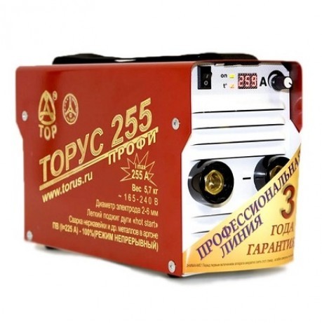 Сварочный инвертор ТОРУС-255 ПРОФИ
