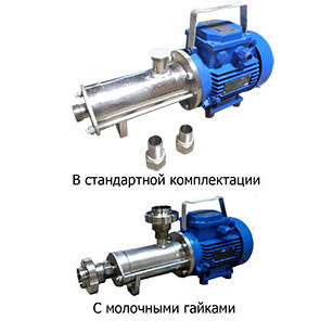 Насос пищевой винтовой из нержавейки TBMG1-32_SIC/SIC/VITON/SS316Т (к Буруну 6/4 дм. 32 мм)

