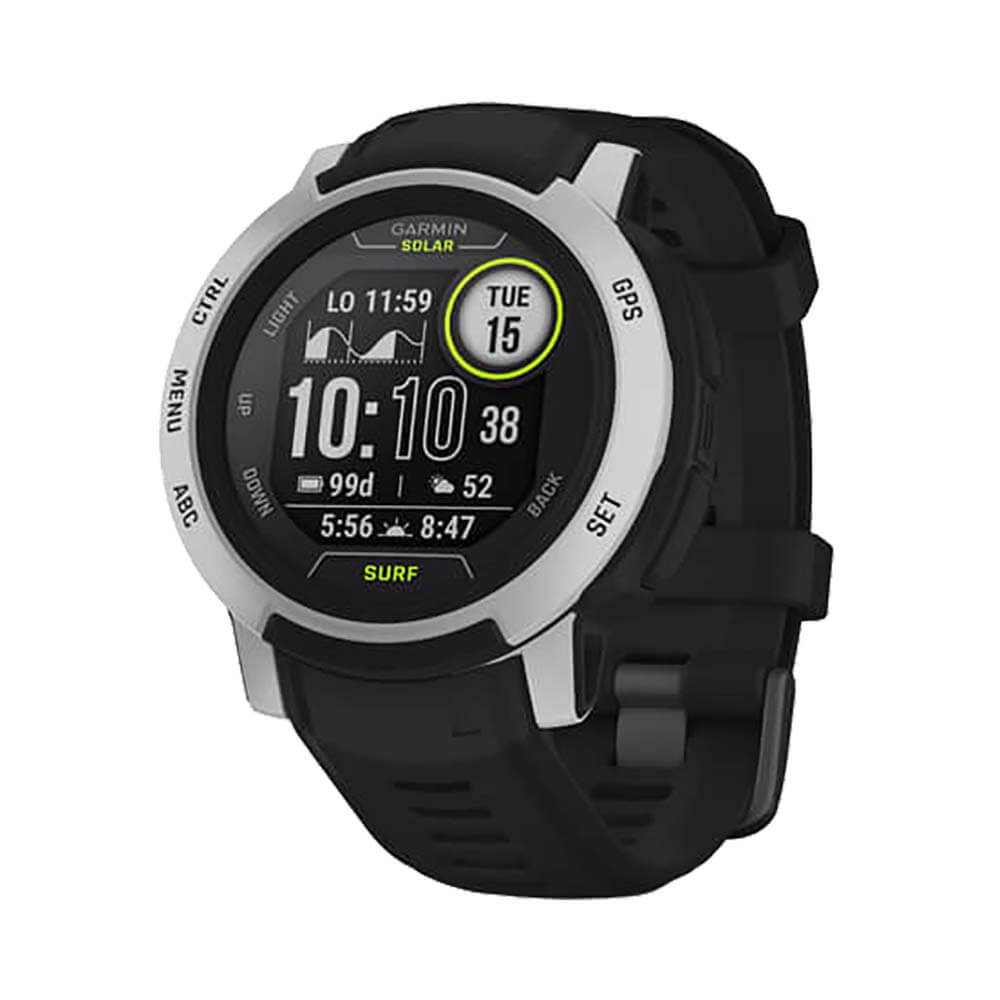 Часы Garmin Instinct 2 Solar Surf черный с белым безелем
