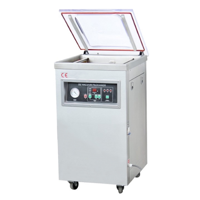 Напольный вакуумный упаковщик DZ-400/2F (нерж.)
