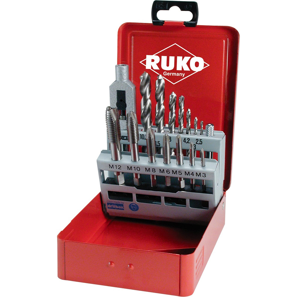 Набор метчиков HSS Ruko Set 4 (15шт), 245004
