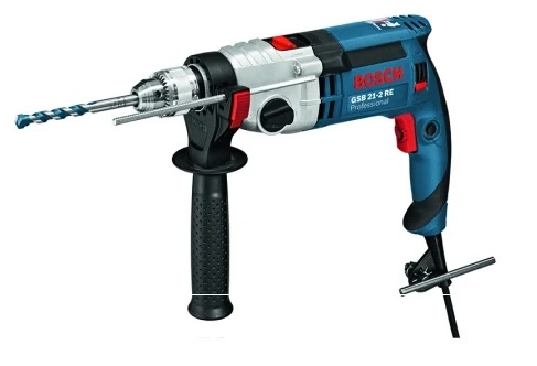 Дрель ударная BOSCH GSB 21-2 RE (патрон с ключом)
